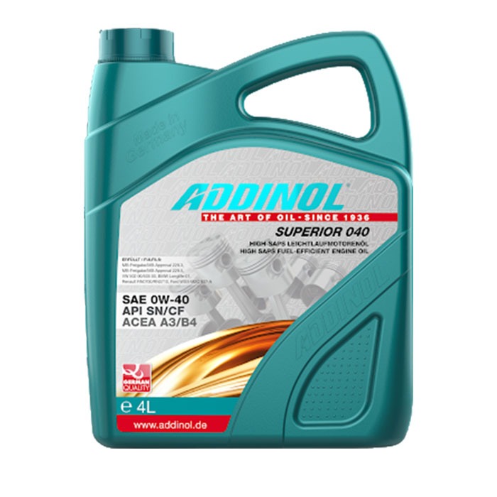 روغن موتور چند ادینول آلمان 0W-40 SN حجم 4 لیتر