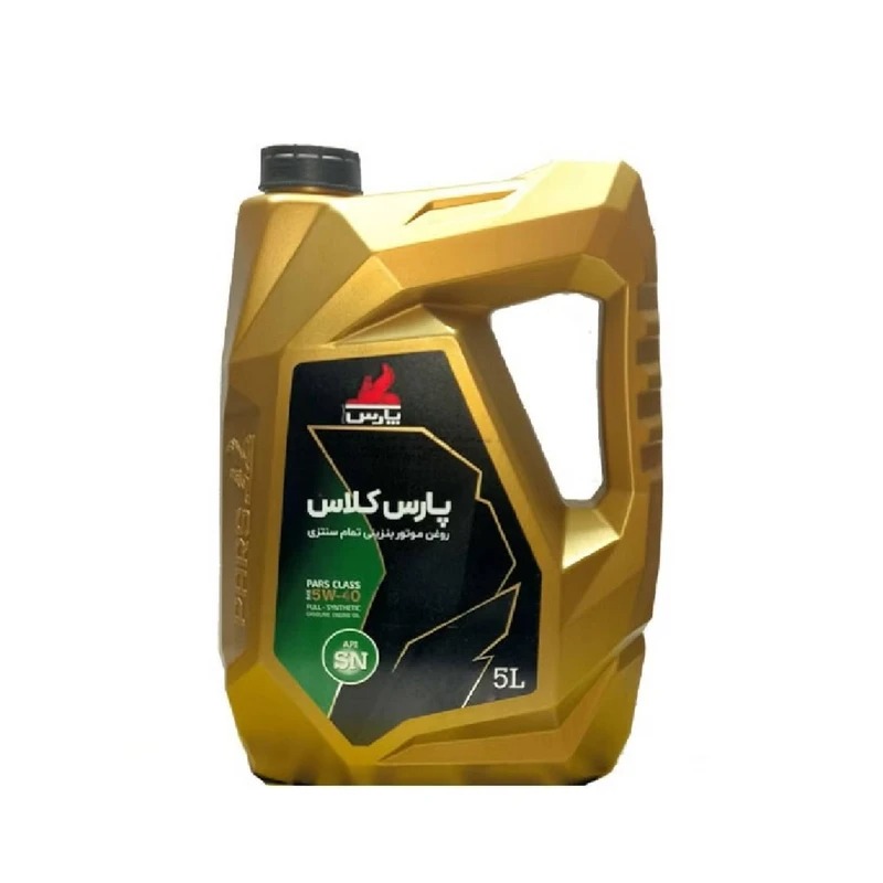 a2451ecc6638194382b7a37b5e83e6e1 روغن موتور پارس تاپ کلاس 5W-40 SN PLUS حجم 5 لیتر