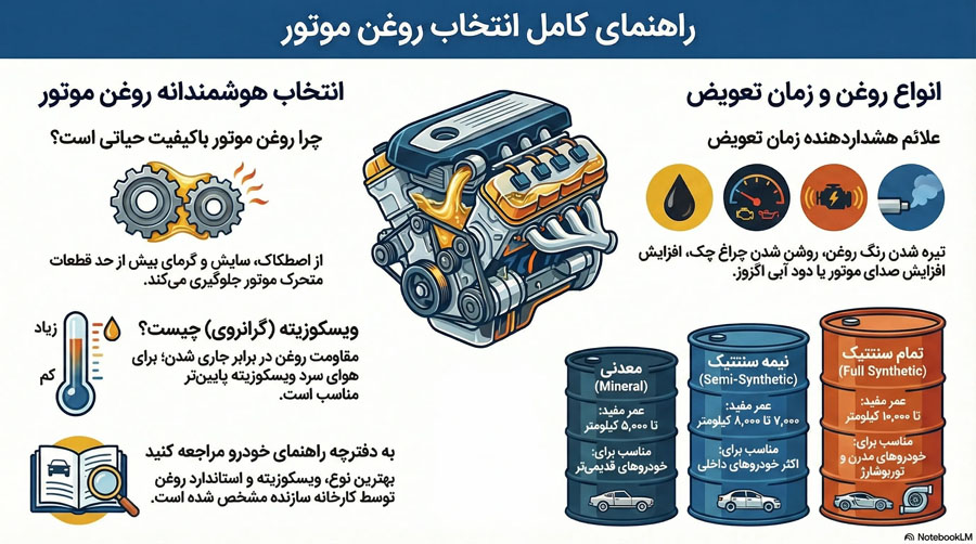 راهنمایی خرید روغن موتور