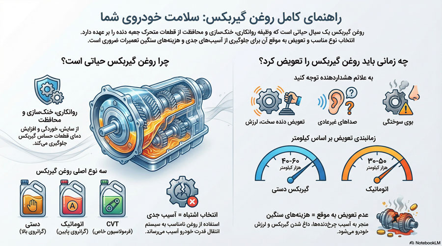 راهنمای خرید روغن گیربکس