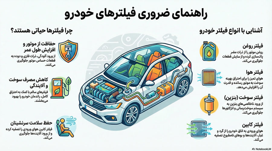راهنمای خرید فیلتر خودرو